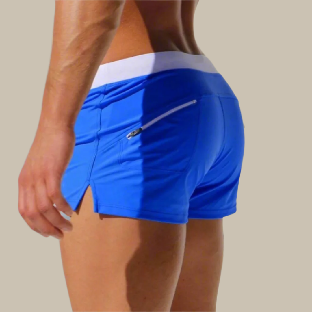 Arthur Swim Shorts | Premium Men's Fitted Swim Shorts with Zippers