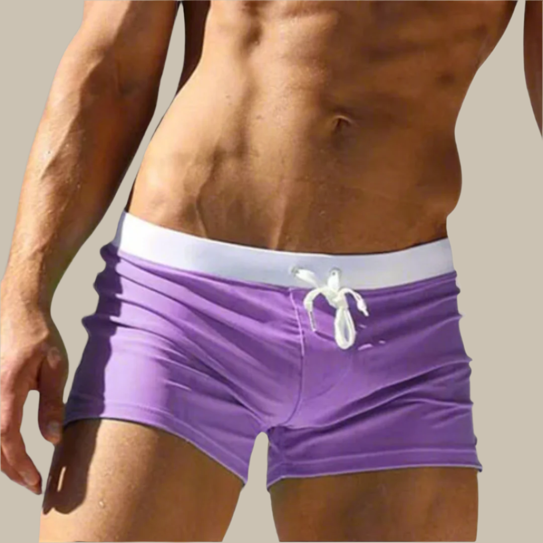 Arthur Swim Shorts | Premium Men's Fitted Swim Shorts with Zippers