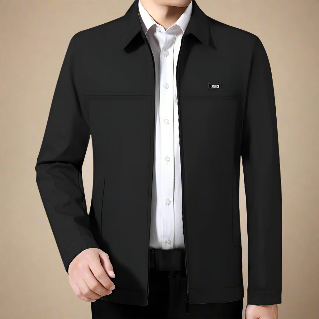 Men's London Casual Mid-season Jacket with Folded Collar