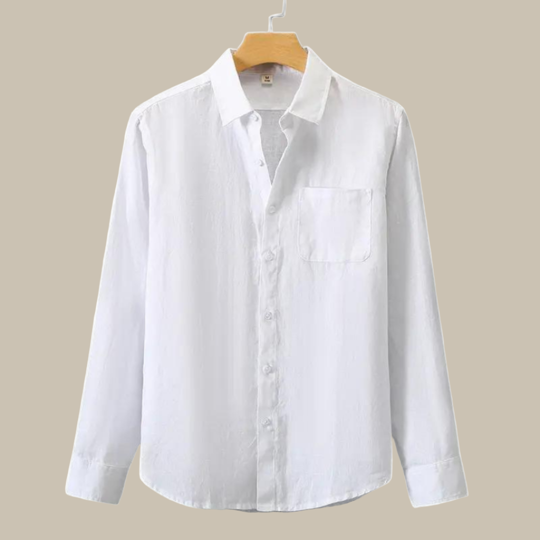 Capri Linen Shirt | Stylish long-sleeve linen men's shirt