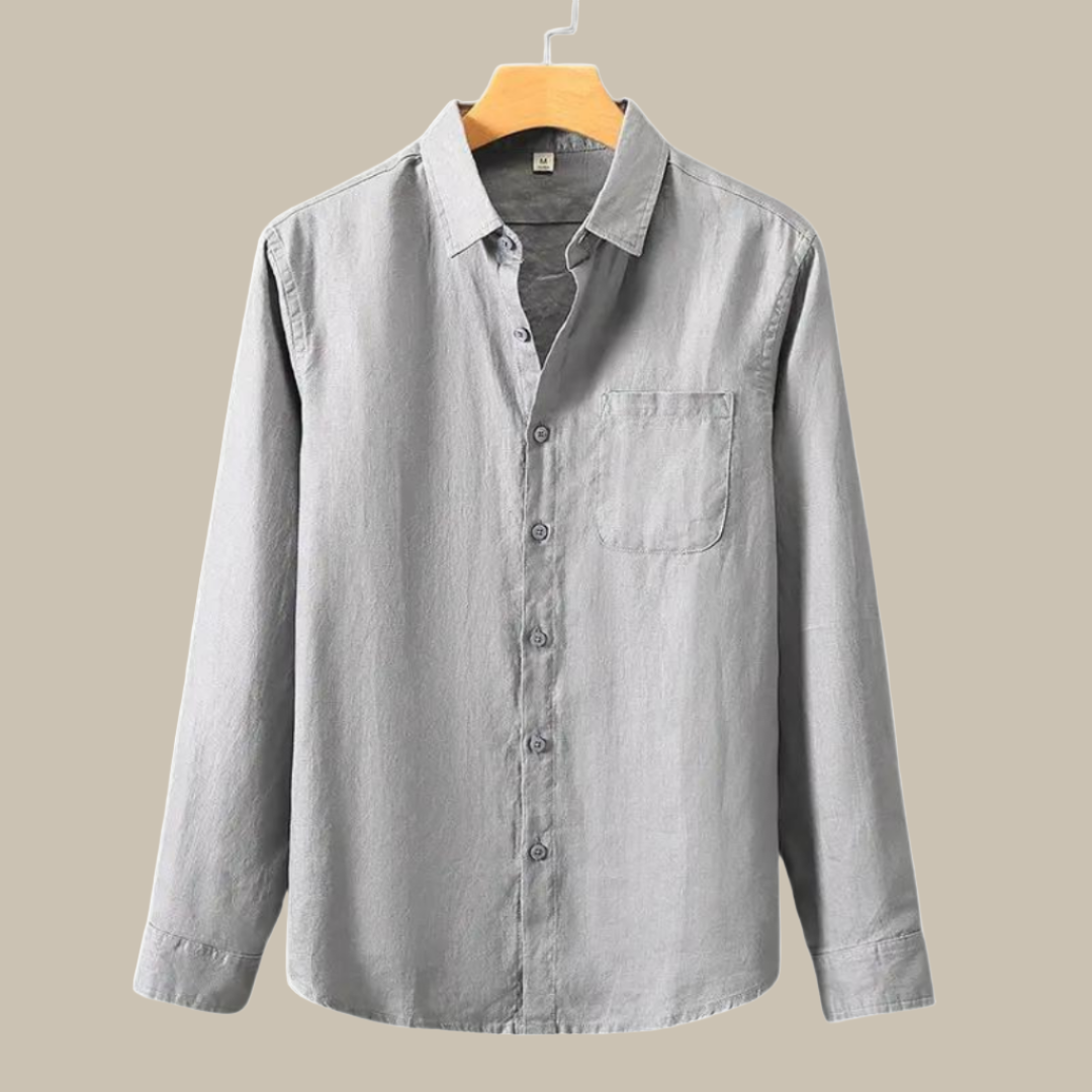 Capri Linen Shirt | Stylish long-sleeve linen men's shirt
