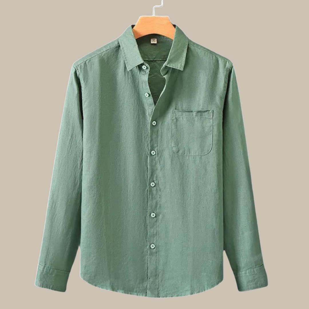 Capri Linen Shirt | Stylish long-sleeve linen men's shirt