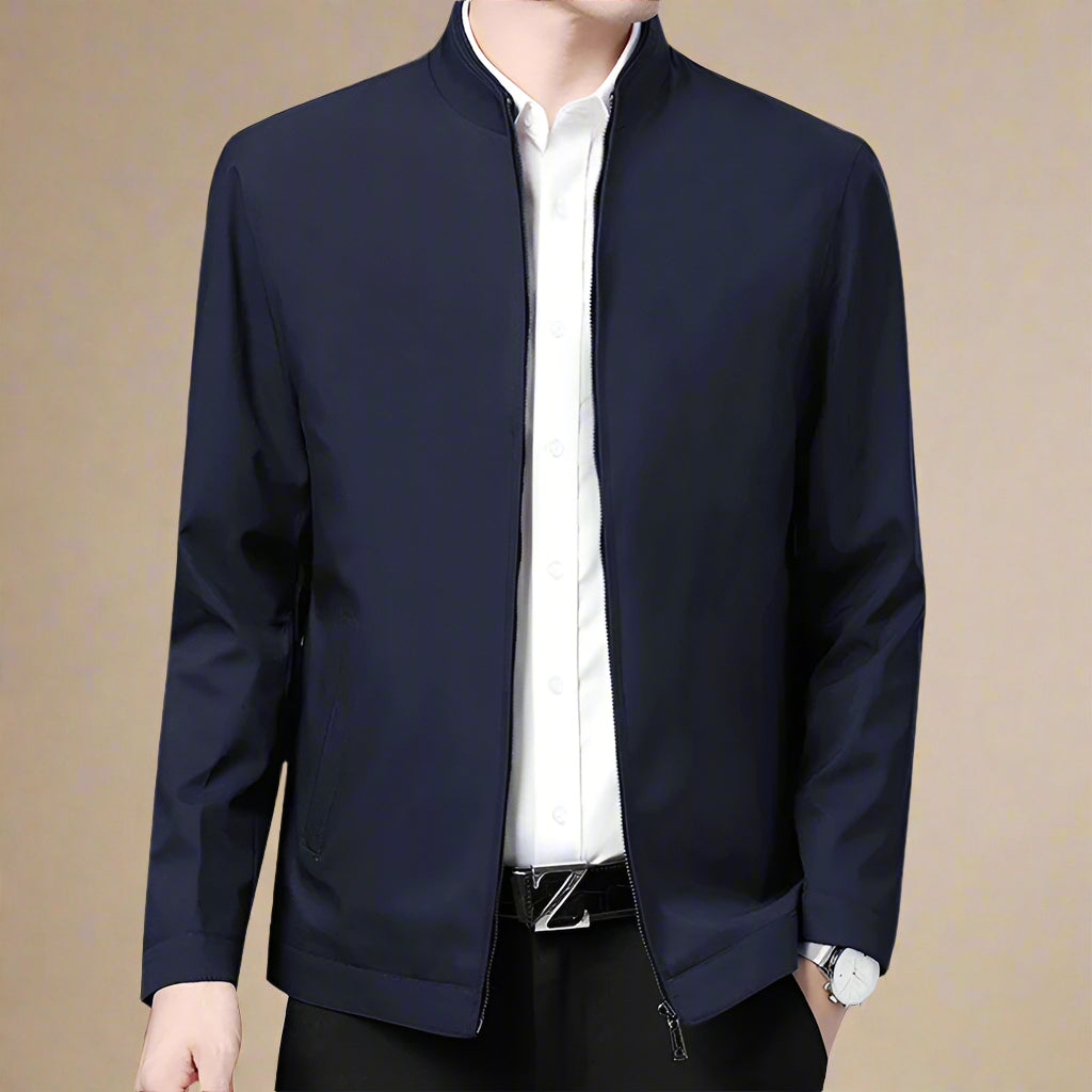 Men's Business Casual Mid-season Jacket With Zip
