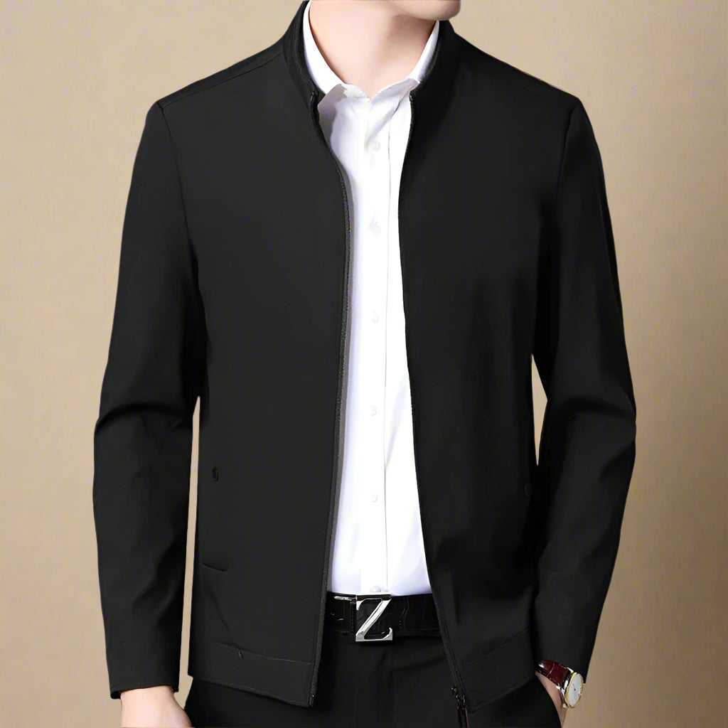 Men's Business Casual Mid-season Jacket With Zip