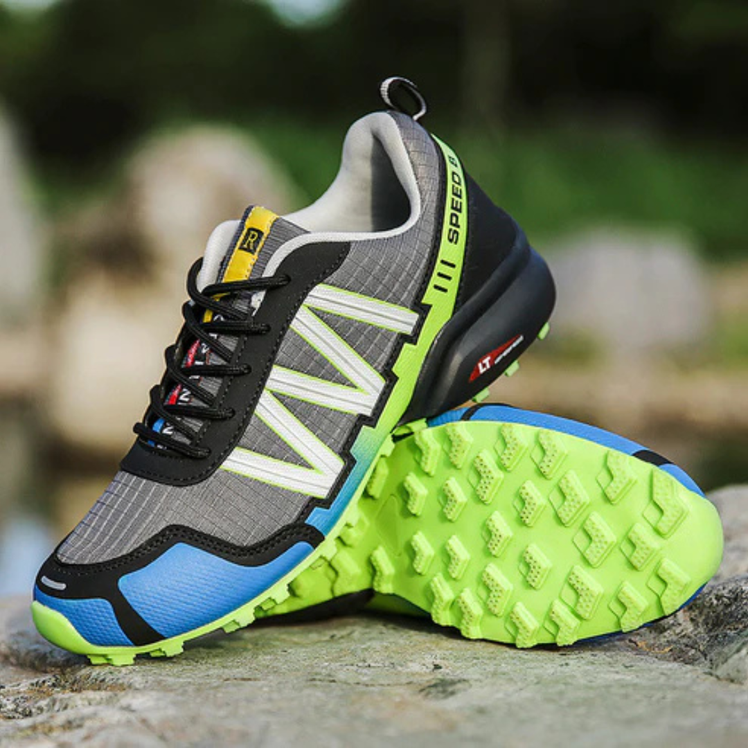 HW Bergschuhe: Premium Blaue & Grüne Wasserdichte & Atmungsaktive Herren Wanderstiefel für Sommerliche Gipfeltouren