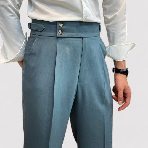 Strictly Men | Men's Italian Pleated Trousers - Straight fit