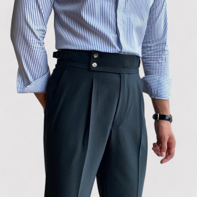 Strictly Men | Men's Italian Pleated Trousers - Straight fit