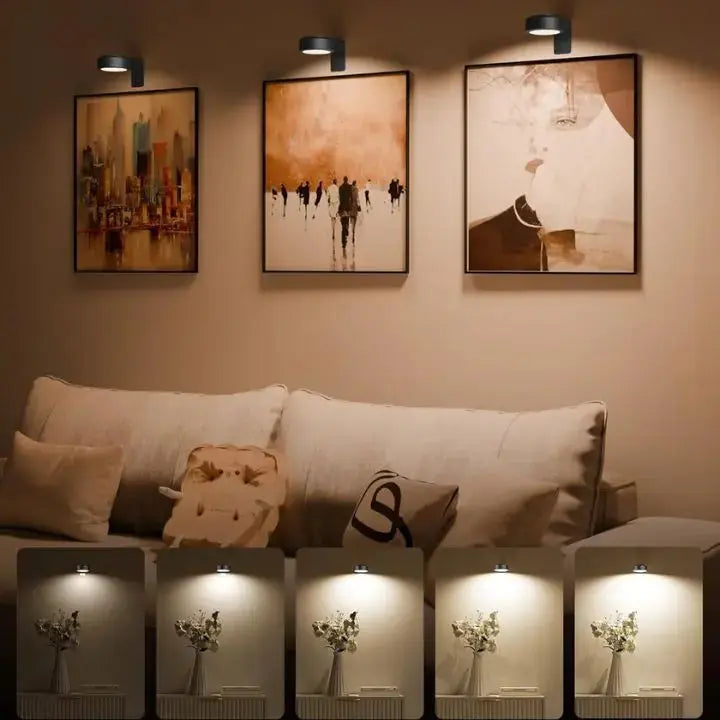 1+1 Gratis: Magnetische LED-Bilderleuchte - Perfekte Beleuchtung für Ihre Kunstwerke