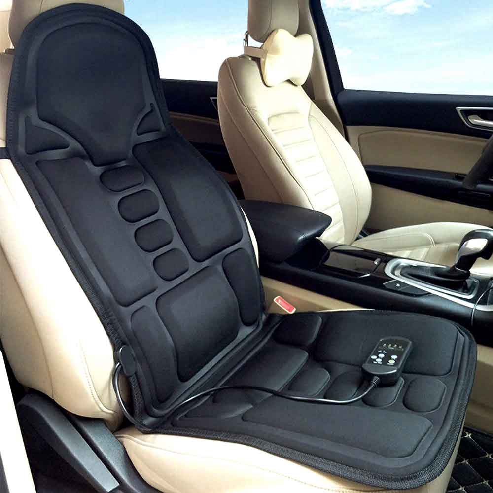 RelaxMax - Massage-Sitzkissen mit 8 Intensitäten und beheizbarem Nackenkissen – Perfekt für Auto & Zuhause
