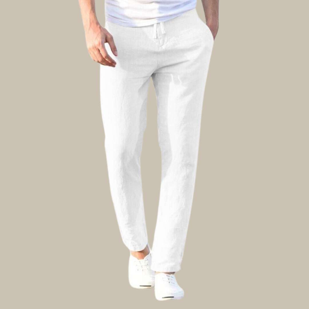 Dan Pants | Casual loose-fitting linen-look trousers for men