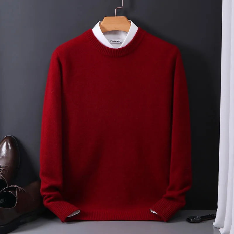 Men's Cashmere Jumper – Luxury Autumn Knitwear for Smart & Casual Looks