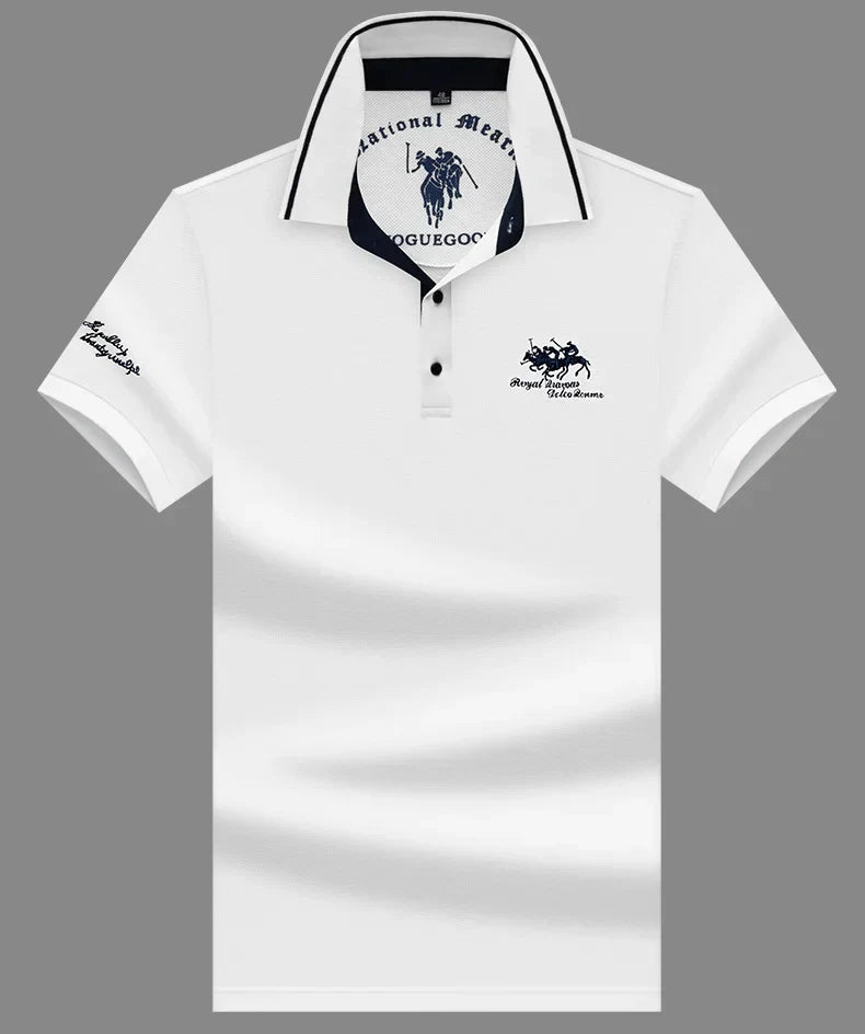 Men's Classic Polo Shirt with Royal Polo Club Logo – Timeless Smart Casual Style
