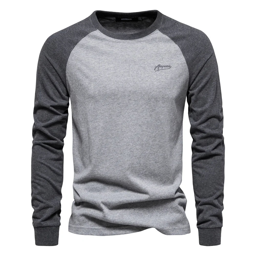 Men's Classic Long Sleeve T-Shirt – Soft Cotton Everyday Basic