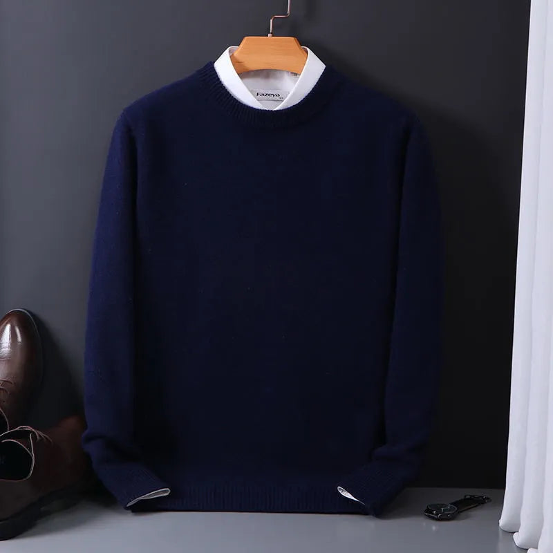 Men's Cashmere Jumper – Luxury Autumn Knitwear for Smart & Casual Looks
