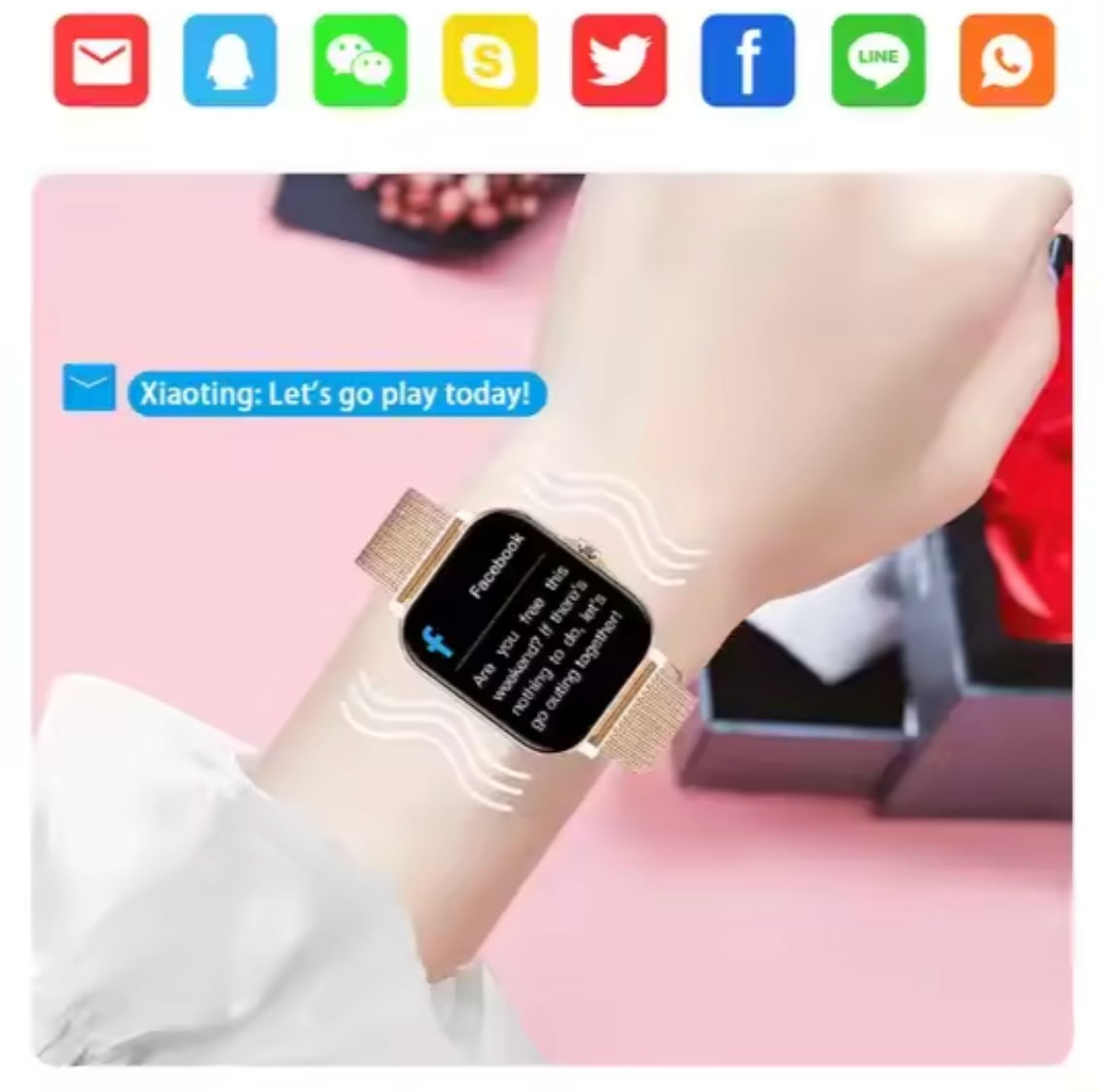 ChicTime - Elegante & Intelligente Smartwatch für Damen