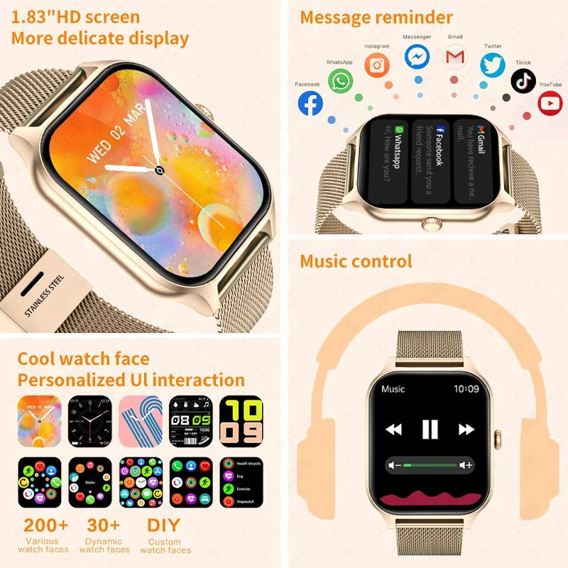 ChicTime - Elegante & Intelligente Smartwatch für Damen