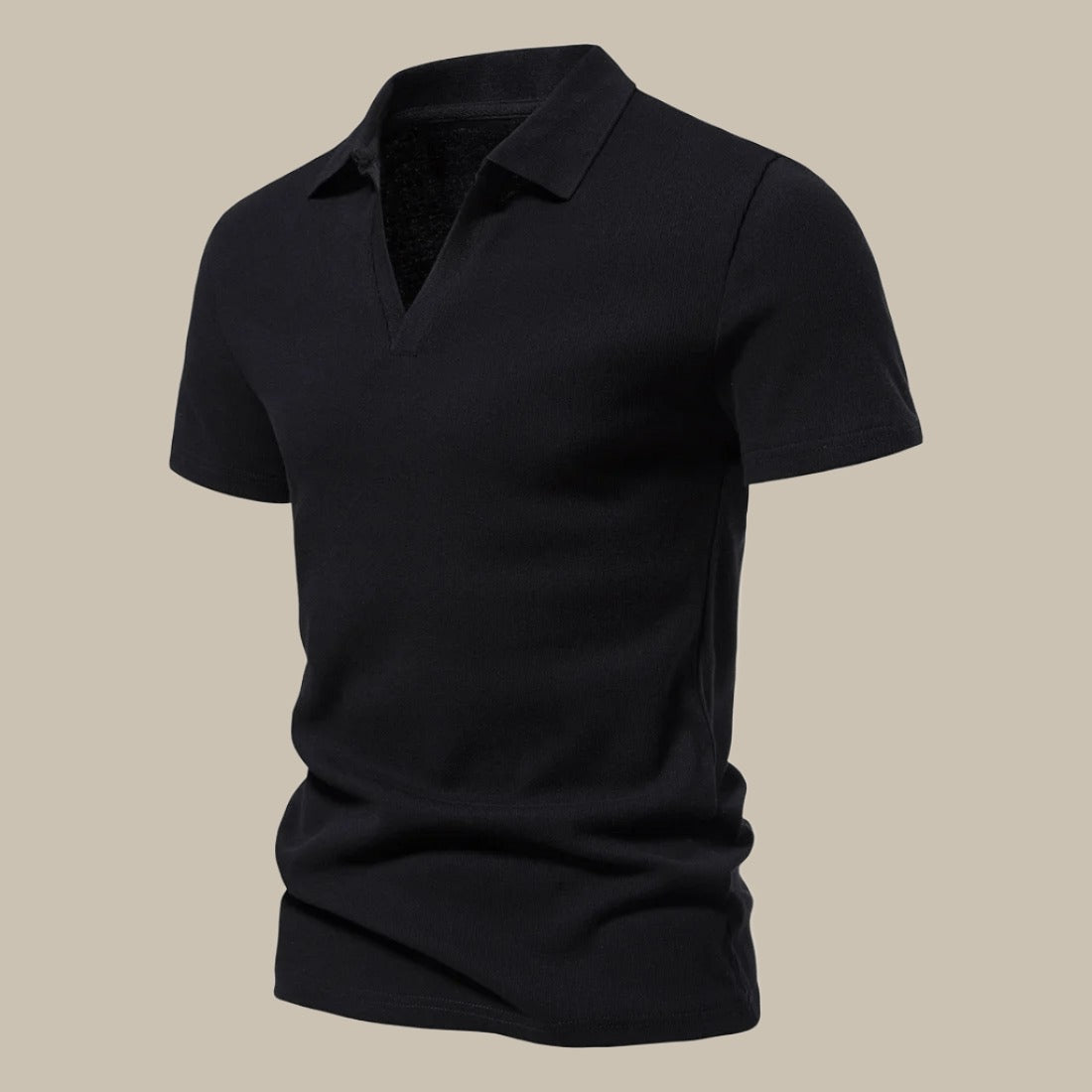 Men's Premium Short Sleeve Polo Shirt with Luxury Merino Wool Blend
