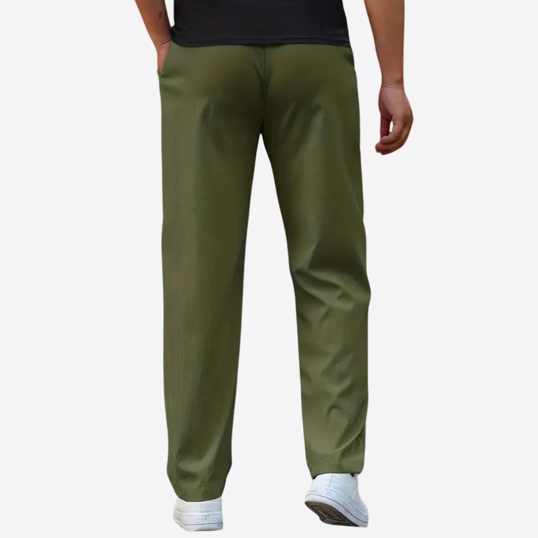 Men's Casual Loose Fit Elastic Stretch Joggers with Comfortable Relaxed Design