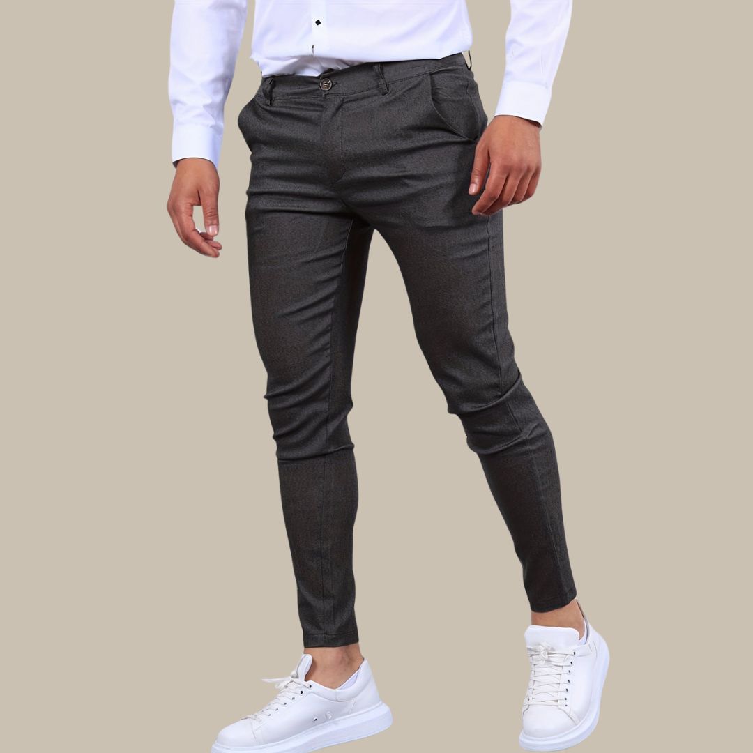 Men's Slim Fit Stretch Chino Trousers with Premium Cotton Blend For Summer