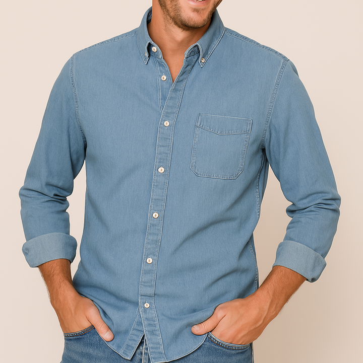 Men's Cotton Oxford Shirt – Classic Button-Down, Breathable Casual Fit