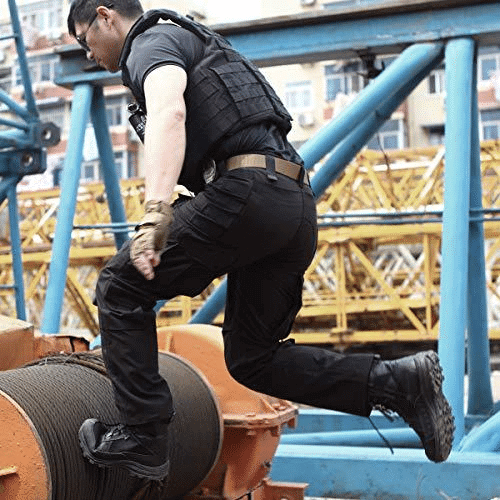 Men's Flexible Outdoor Stretch Cargo Trousers with Comfortable Regular Fit