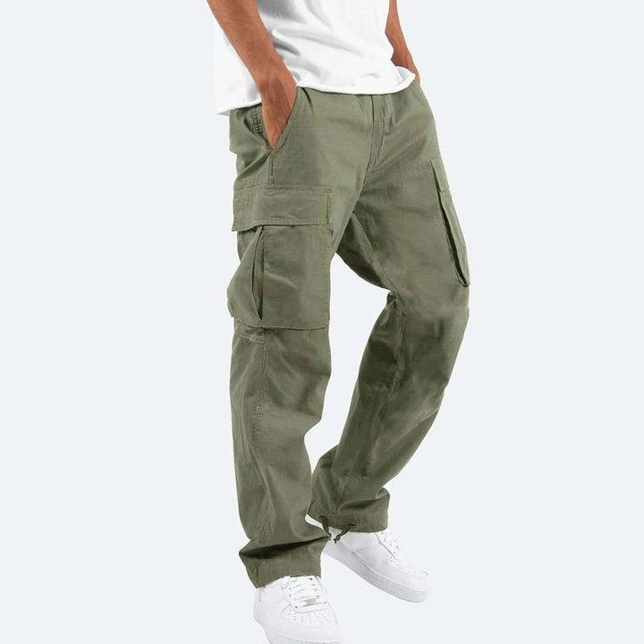 Men's Waterproof Cargo Trousers – Loose Fit Outdoor Workwear for Autumn