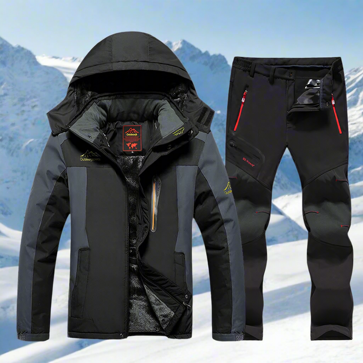Men's Outdoor Winter Set – Waterproof Winter Jacket and Hiking Trousers for Cold Weather