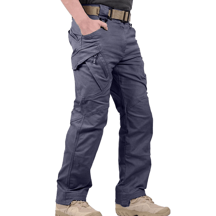Men's Flexible Outdoor Stretch Cargo Trousers with Comfortable Regular Fit