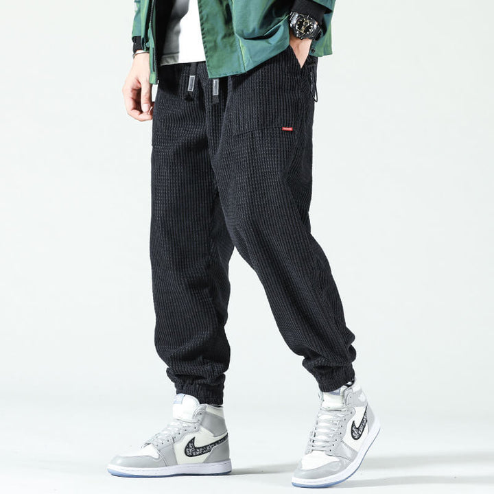 Men's Baggy Corduroy Trousers – Relaxed Fit Stretch Cords for Streetwear Style