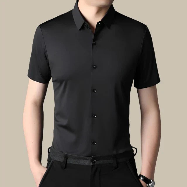 Valenzo Shirt | Premium Shiny short-sleeve men's shirt