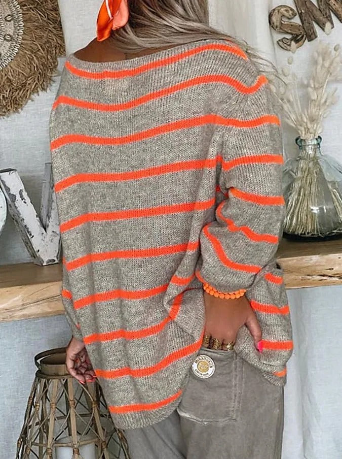 Cozy Chic Oversized Pullover for Women - Perfect for Fall & Winter Fashion