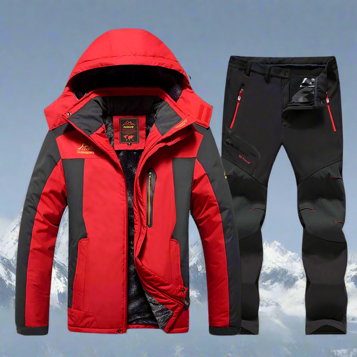 Men's Outdoor Winter Set – Waterproof Winter Jacket and Hiking Trousers for Cold Weather