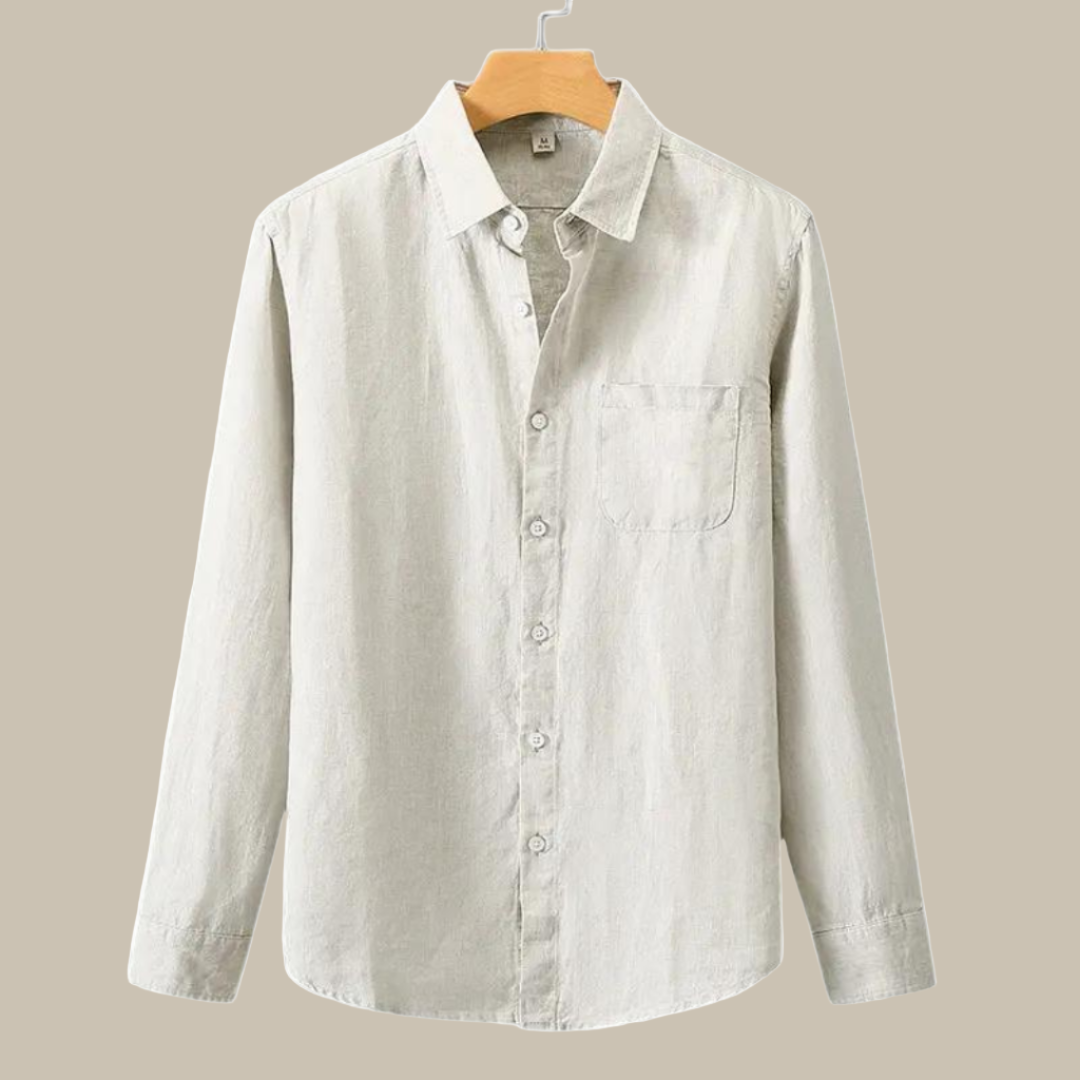 Capri Linen Shirt | Stylish long-sleeve linen men's shirt