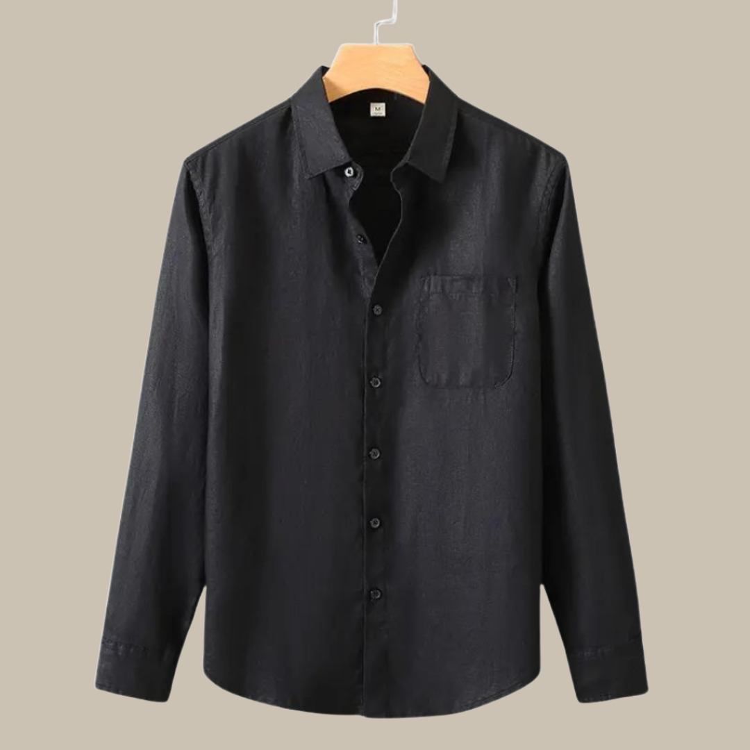 Capri Linen Shirt | Stylish long-sleeve linen men's shirt