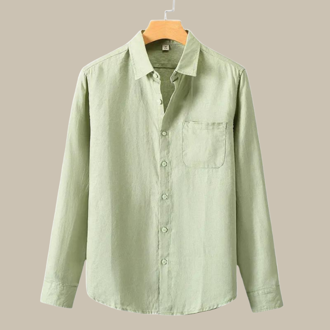 Capri Linen Shirt | Stylish long-sleeve linen men's shirt