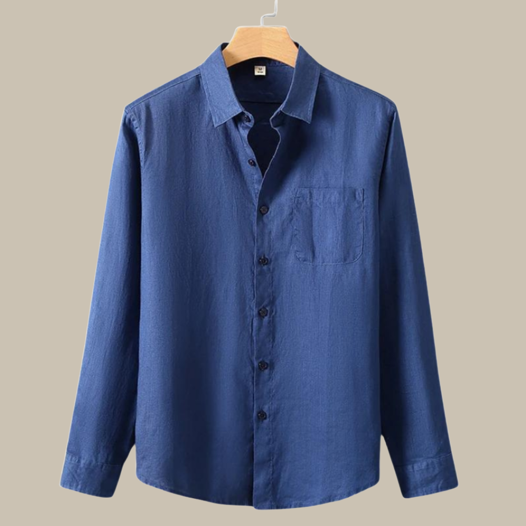 Capri Linen Shirt | Stylish long-sleeve linen men's shirt