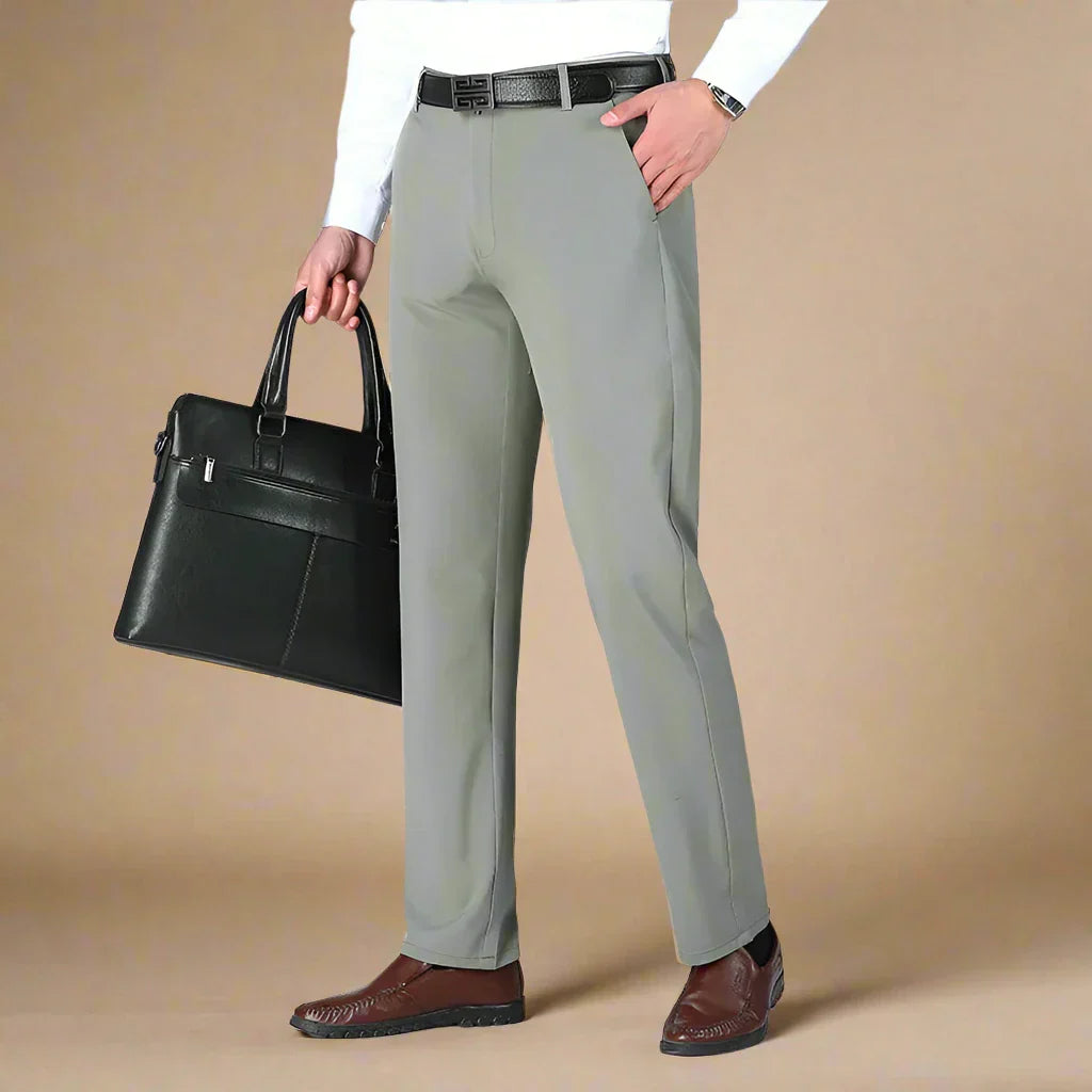 David Trousers | Non-iron casual smart trousers with stretch for men | Regular fit