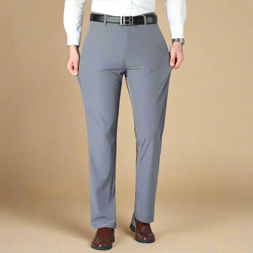 David Trousers | Non-iron casual smart trousers with stretch for men | Regular fit