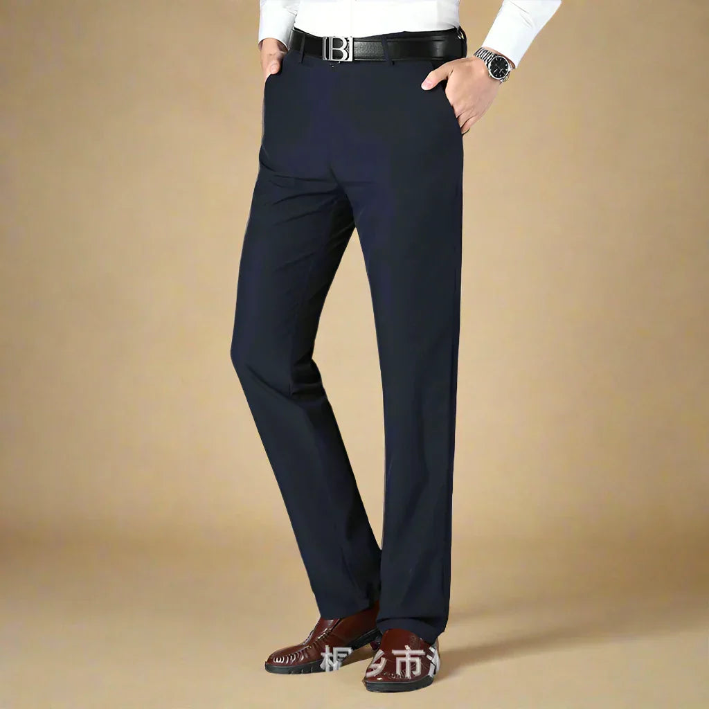 David Trousers | Non-iron casual smart trousers with stretch for men | Regular fit