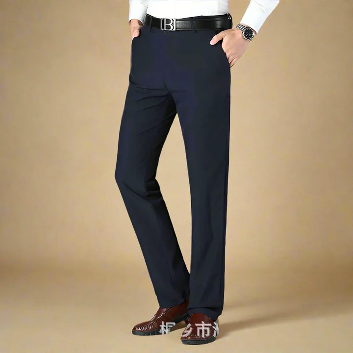 David Trousers | Non-iron casual smart trousers with stretch for men | Regular fit