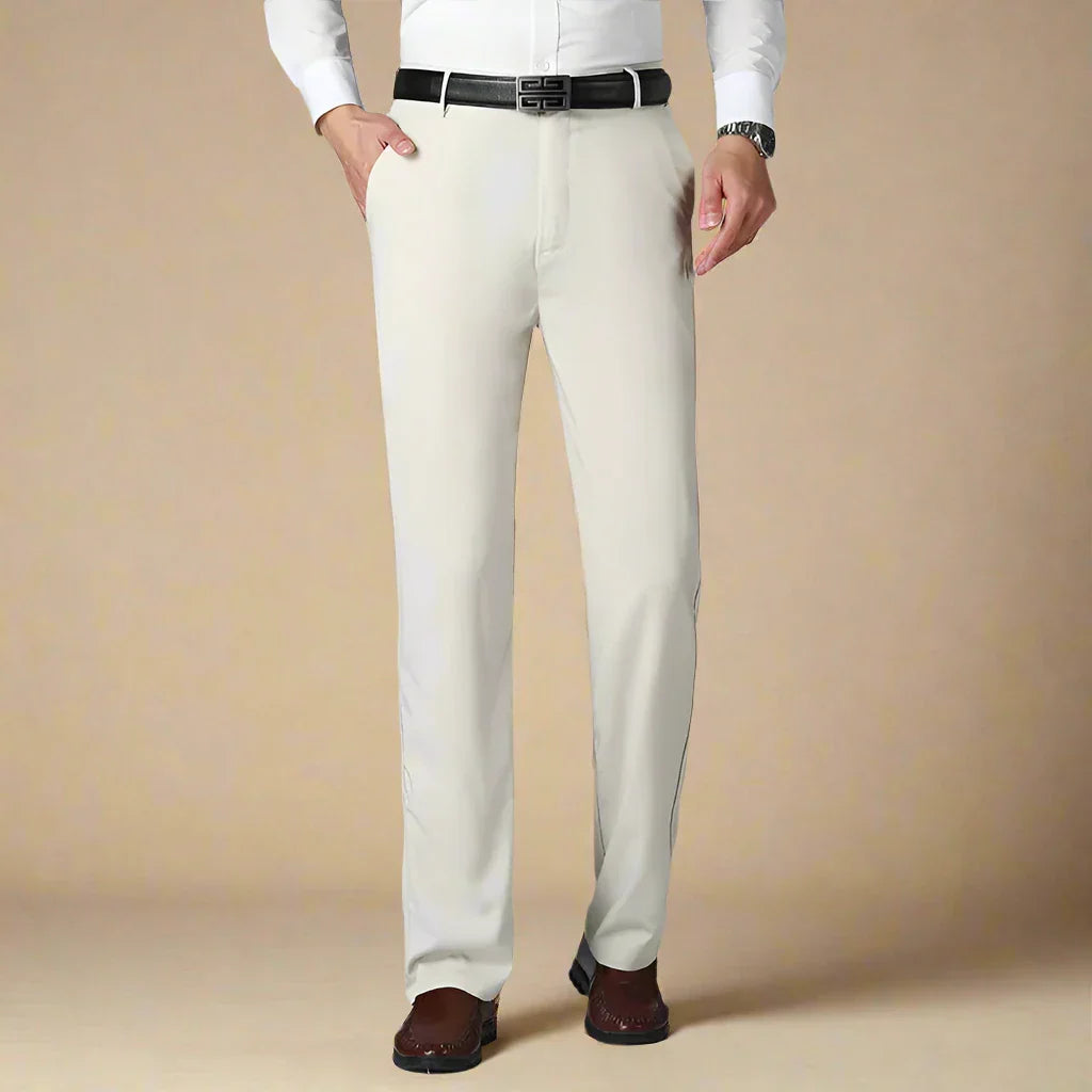 David Trousers | Non-iron casual smart trousers with stretch for men | Regular fit