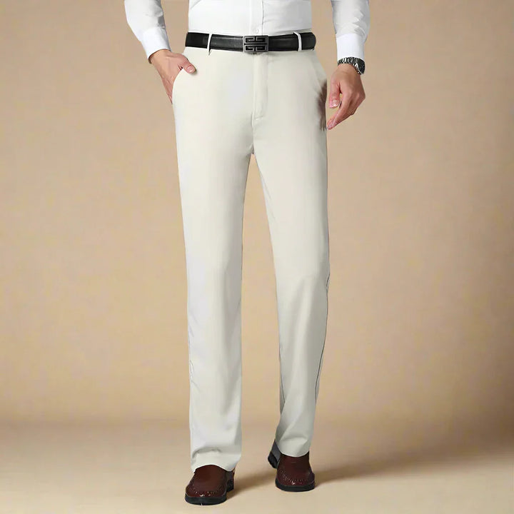 David Trousers | Non-iron casual smart trousers with stretch for men | Regular fit