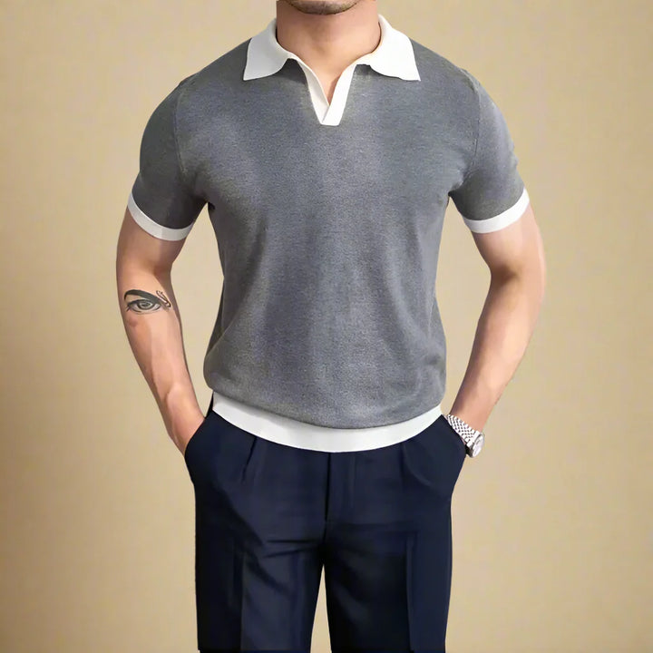 Men's Casual Monaco Knit Polo Shirt For Summer