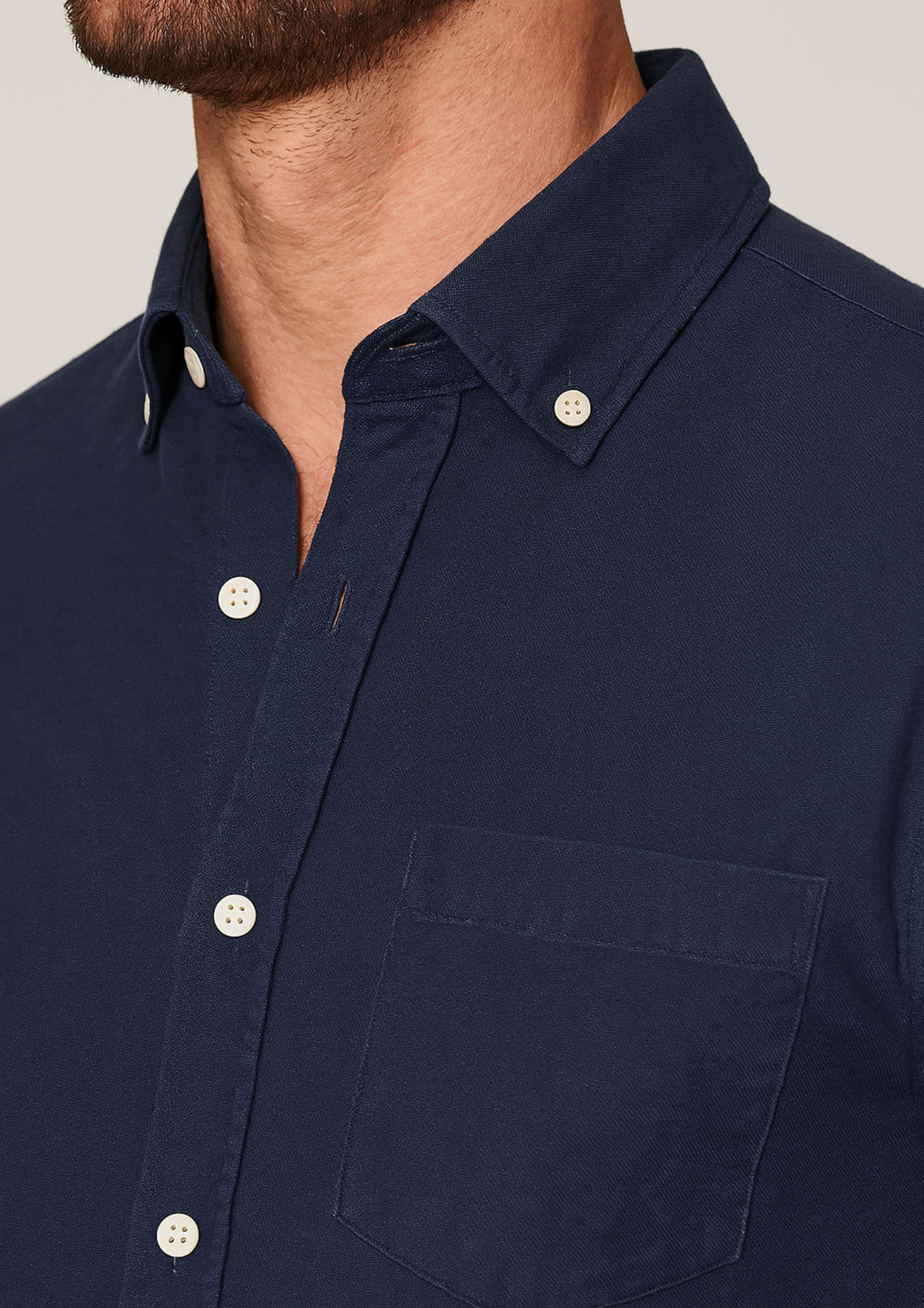 Men's Cotton Oxford Shirt – Classic Button-Down, Breathable Casual Fit