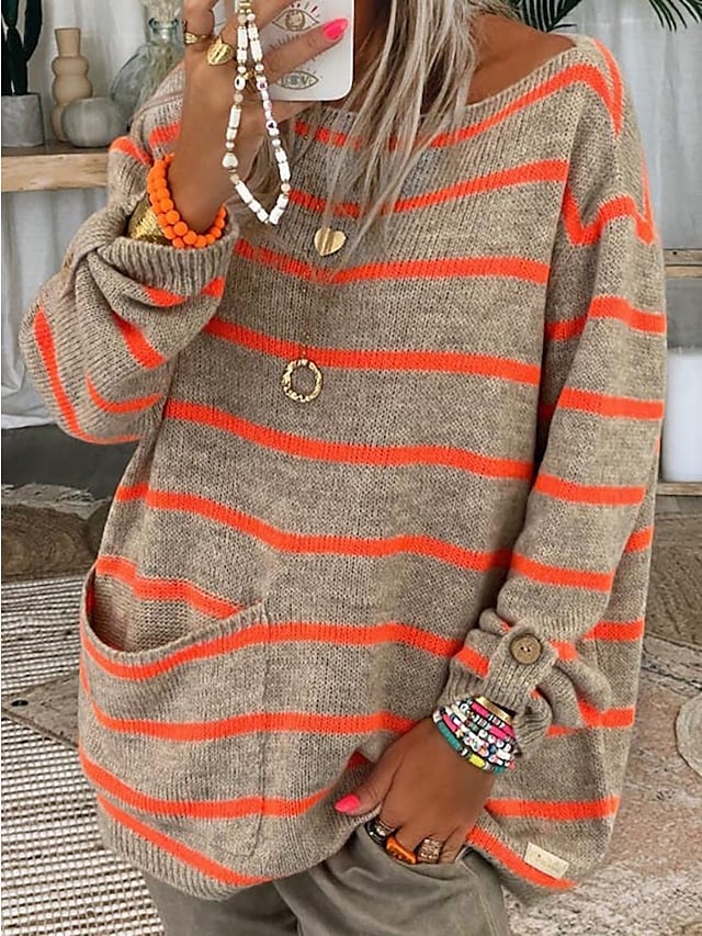 Cozy Chic Oversized Pullover for Women - Perfect for Fall & Winter Fashion