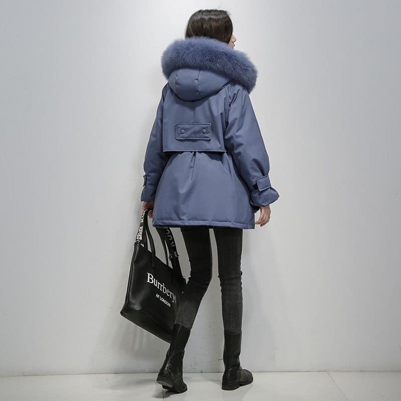 Emma Parka: The Ultimate Long Padded Winter Coat with Fur Collar for Women - Stay Warm in Style