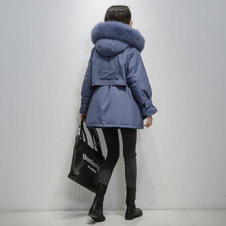 Emma Parka: The Ultimate Long Padded Winter Coat with Fur Collar for Women - Stay Warm in Style