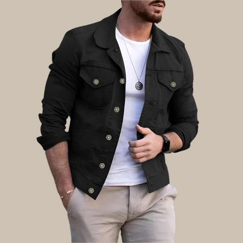 Men's Denim Jacket - Casual Summer Jacket