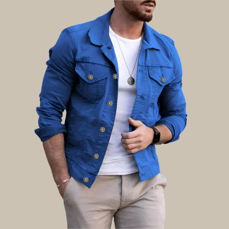 Men's Denim Jacket - Casual Summer Jacket