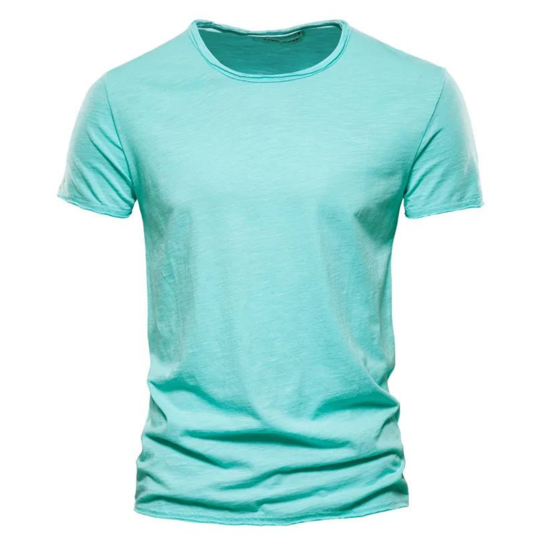 Men's Classic Anti-Sweat T-Shirt – Slim-fit Breathable Cotton Crew Neck